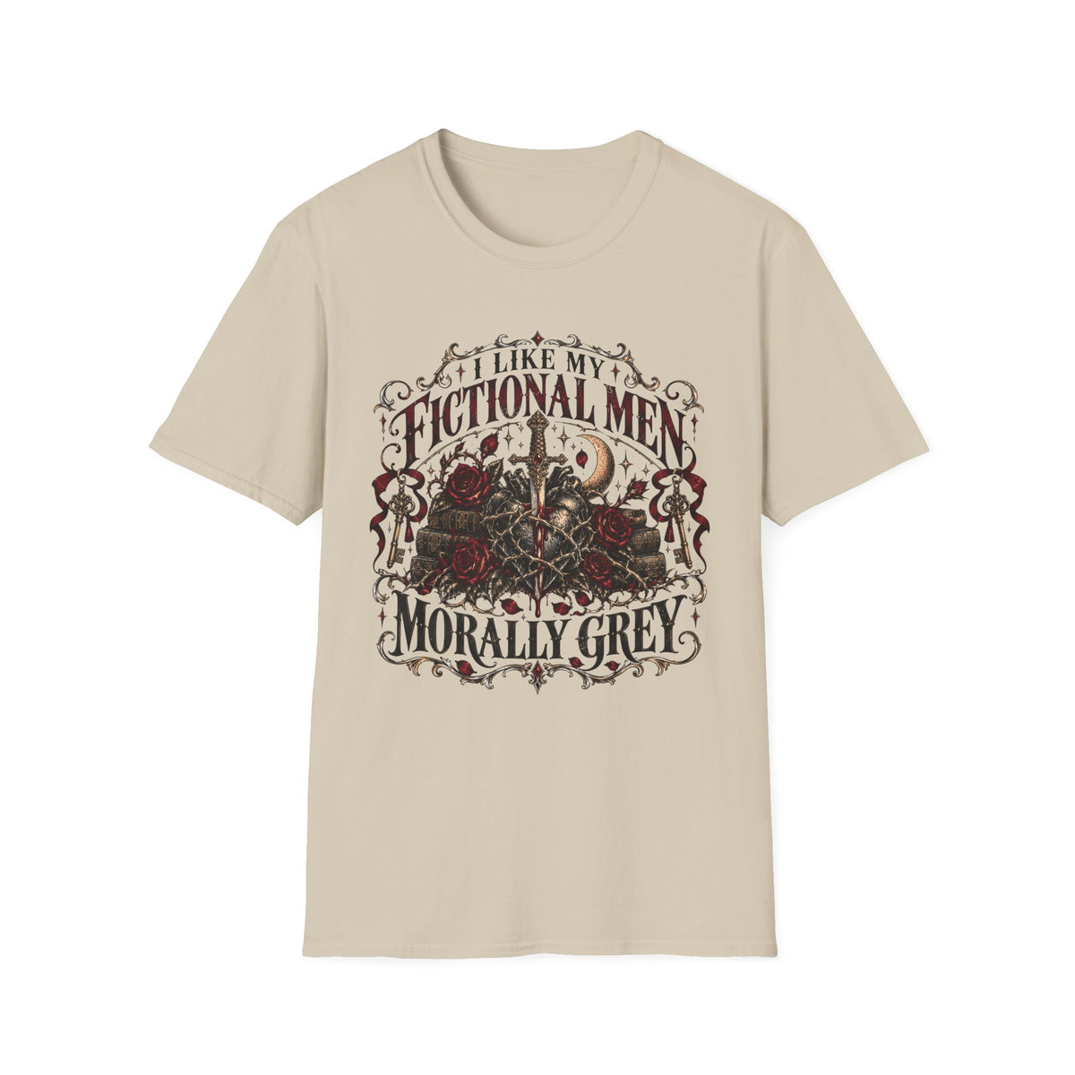 I Like My Fictional Men, Morally Grey T-Shirt