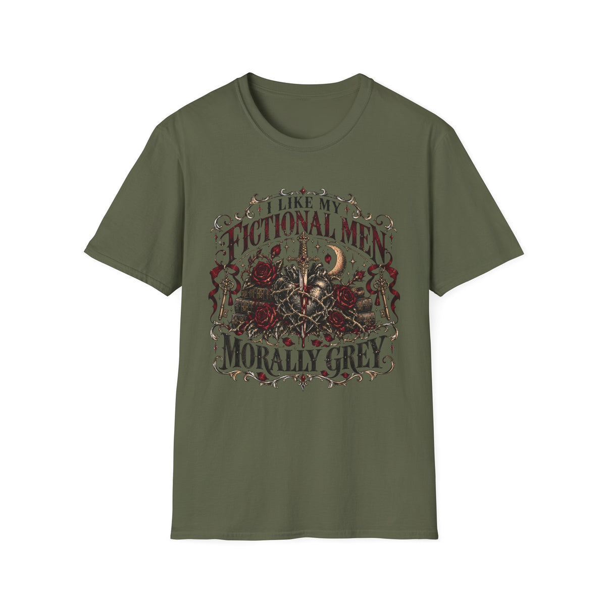 I Like My Fictional Men, Morally Grey T-Shirt